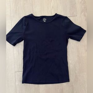 Jcrew Cotton Shirt - Navy Blue